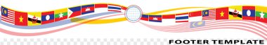 AEC ya da Asya ekonomik topluluk ya da Asean Güney easr Asya bayrak