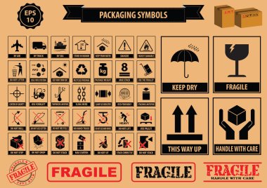Set Of Packaging Symbols