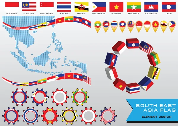 Zuid-Oost-Aziatische ontwerp — Stockvector