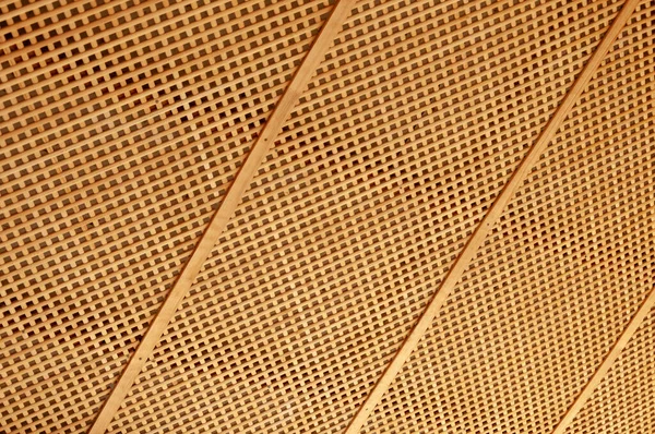 Wooden Lattice for background. Texture for design. Wooden cross or lattice wall or roof — Stock Photo, Image