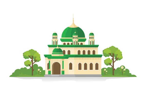 Mosque Illustration Flat Vector Style — Stock Vector