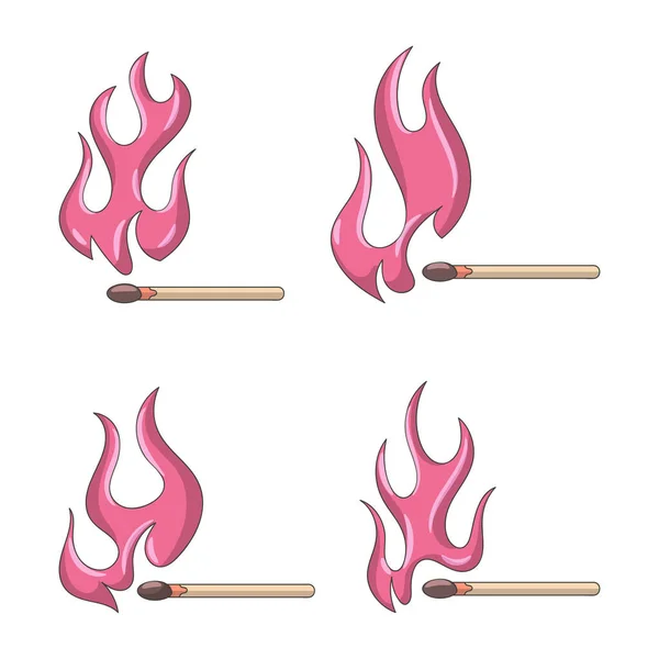 Jogos Flamejantes Ilustração Vetorial Colorida Com Estilo Esboço Desenhado Mão —  Vetores de Stock