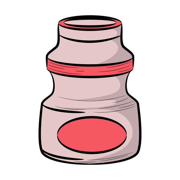 Takeaway Cup Drink Vector Illustratie Met Gekleurde Hand Getrokken Stijl — Stockvector