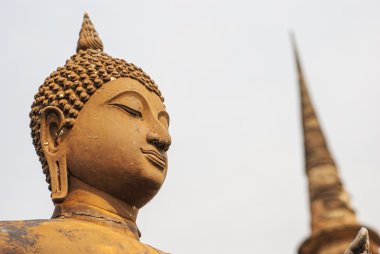 Sukhothai Tarih Parkı Sukhothai il Tayland antik Buda heykeli