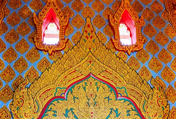 Traditional Thai style art painting on wall  in temple ,Thailand — Stock Photo, Image