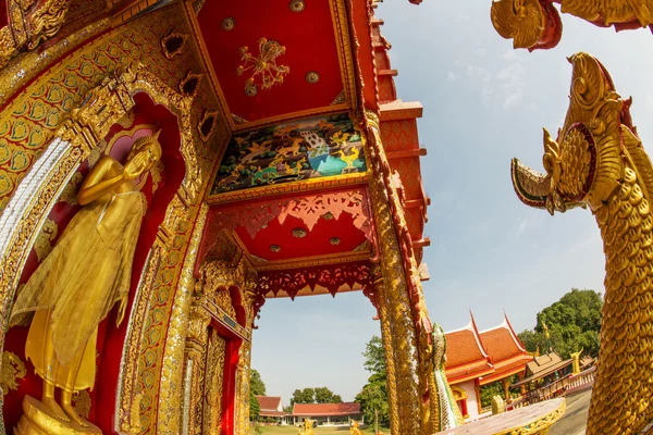 金仏立像（タイ・寺院） — ストック写真
