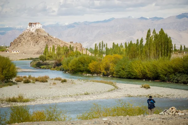 La vue panoramique du monastère de Stakna Ladakh, Inde Septembre 2014 — Photo