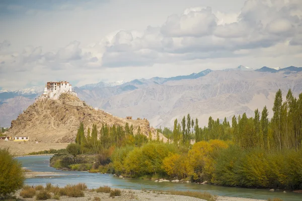 Stakna Manastırı Ladakh, Hindistan Eylül 2014 doğal görünümünü