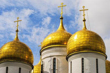 Duyuru Cathedral civarındaki Kremlin, Moskova, Rusya yakın