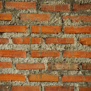 Kırmızı tuğla duvar arkaplanı ve dokusu