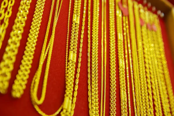 Colección de collar de oro . — Foto de Stock