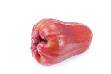 Beyaz arkaplanda gül elmaları izole