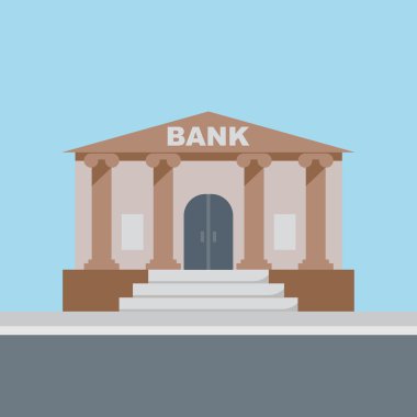 Banka Binası vektör