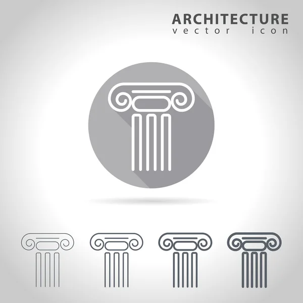 Ikona zarys architektury — Wektor stockowy