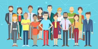 Bir grup iş adamı.