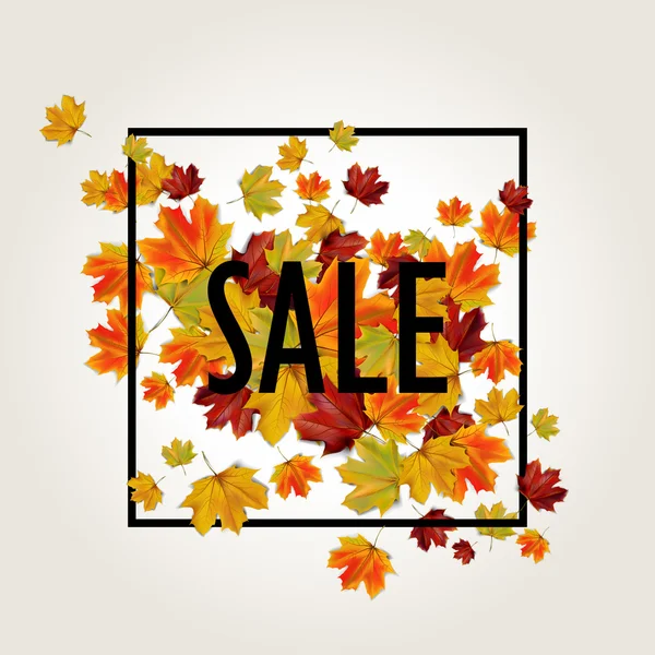 Fondo de venta de otoño — Vector de stock