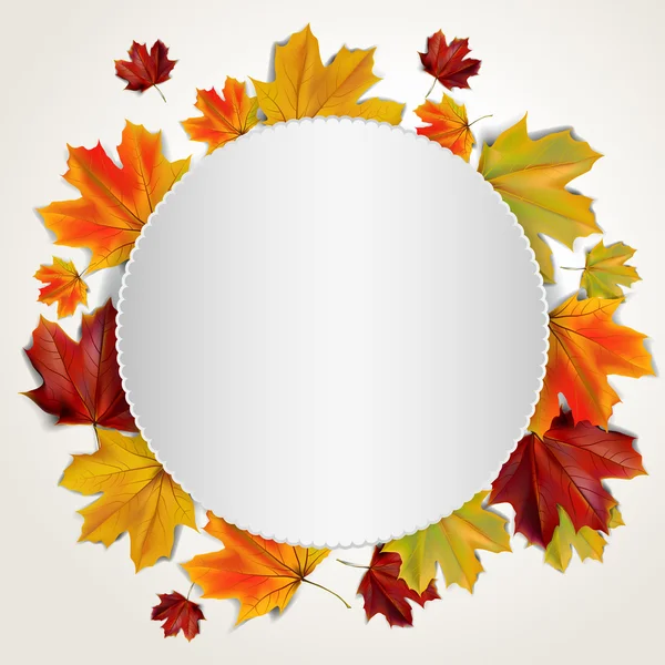 Herbst bunte Blätter — Stockvektor
