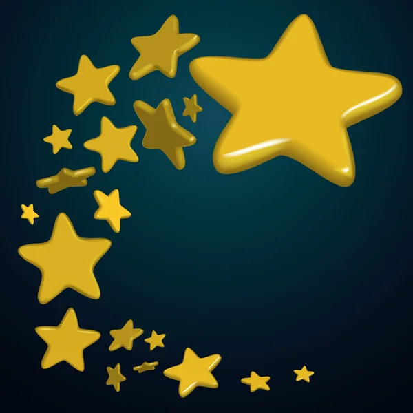A csillagok éjszaka — Stock Vector