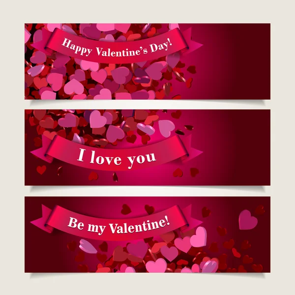 Header valentine ditata - Stok Vektor