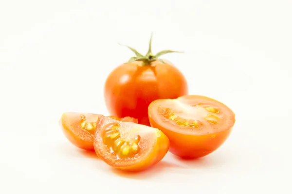 別の未熟トマト スライス — ストック写真