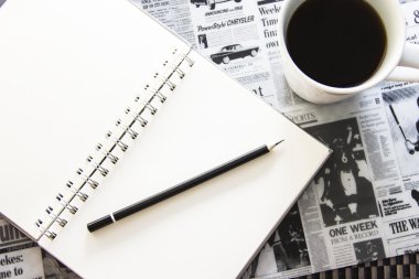Eko defter ve kalem espresso ile