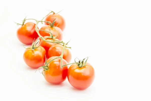 Tomaten kromme met groene branch — Stockfoto