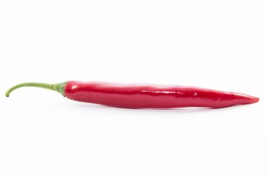 Kırmızı biber biber yeşil sopa ile 