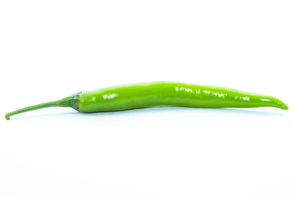 Spicy green chili pepper ingredient — Stock Photo, Image