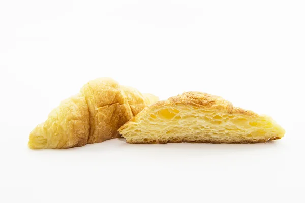 Section de croissant à texture dorée — Photo