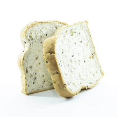 Kepekli ekmek susam ile dilimlenmiş