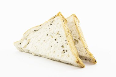 Sandviç sağlıklı tahıl ekmeği ile dilimlenmiş