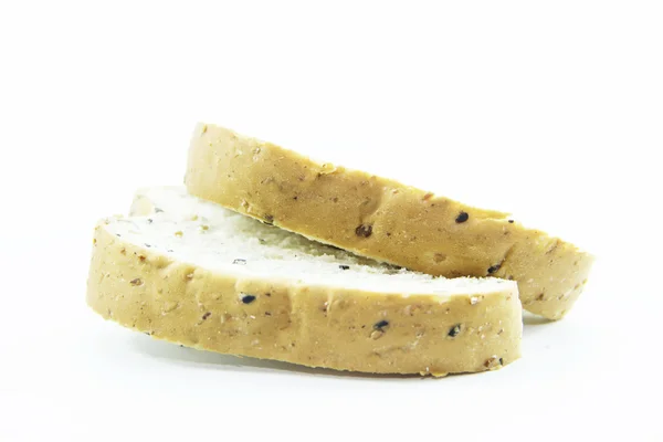 Cutting healthy bread with sesame — Stock Photo, Image