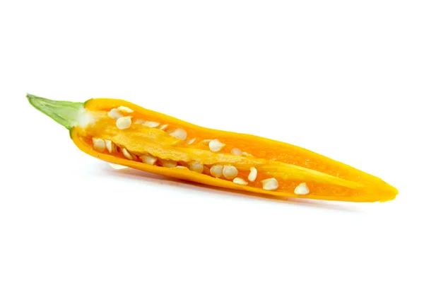 Orange Chilischote Querschnitt — Stockfoto