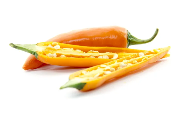 Orange chili peppers — Stock Photo, Image