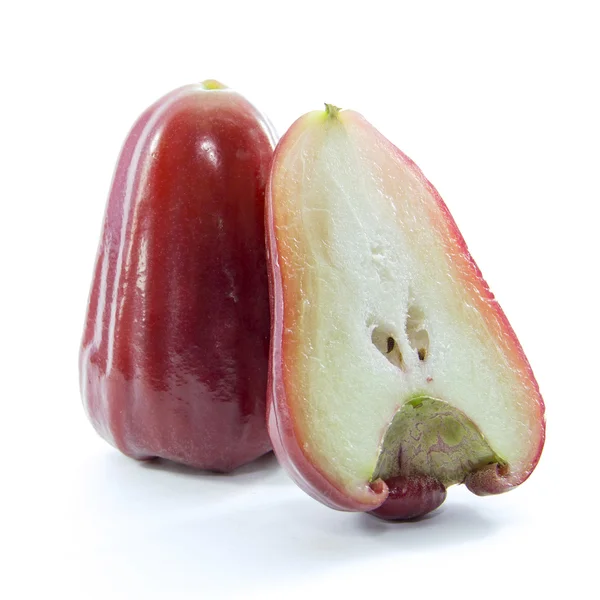 Rosa manzana fruta sana en rodajas — Foto de Stock