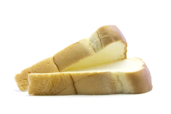 Άσπρο ψωμί σάντουιτς με ψημένο καφέ άκρο — Φωτογραφία Αρχείου