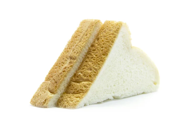Panini al pane bianco con bordo oro — Foto Stock