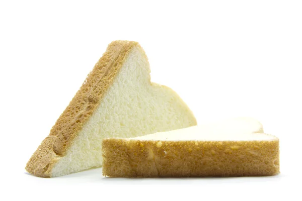 Sanduíches de pão branco com borda dourada — Fotografia de Stock