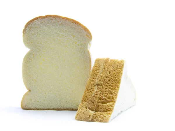 Sandwich con bordo marrone e pane — Foto Stock