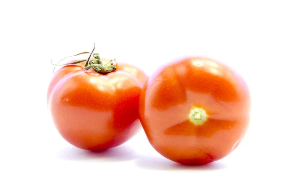 Tomatoes with without green stick — Stock Photo, Image