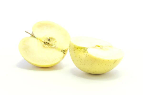 Moitiés de pommes jaunes — Photo