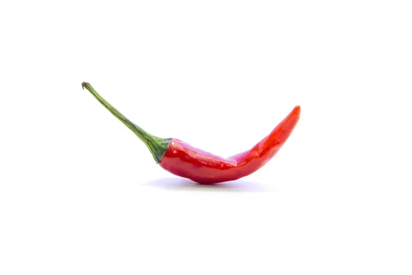 Röd chili med grön pinne — Stockfoto