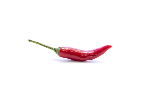 Röd chili med grön pinne — Stockfoto