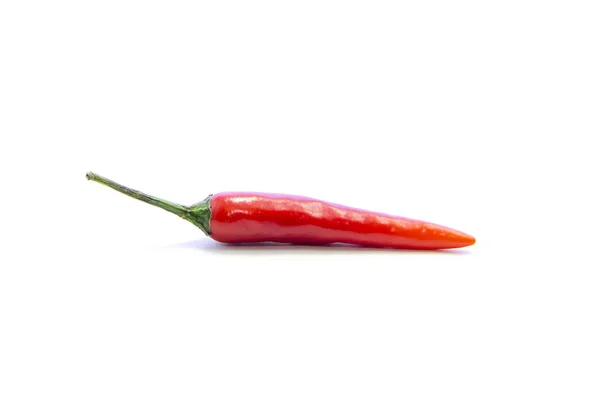 Red chili with green stick — Stock Photo, Image