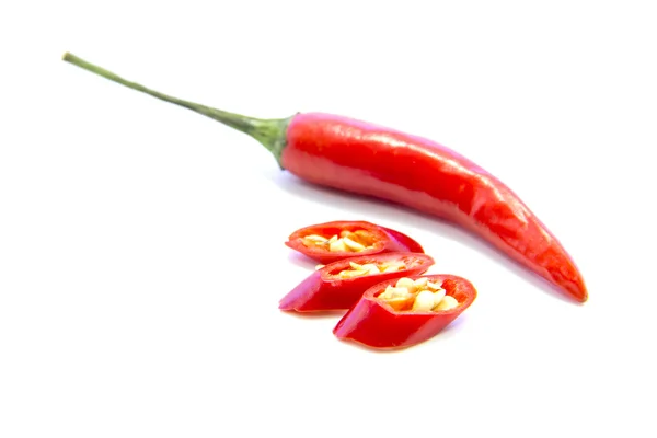 Nakrájené červené chilli pepper — Stock fotografie