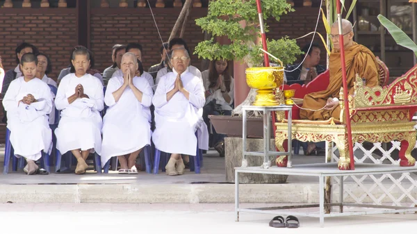 Monk and hermit making ceremony — Stock Photo, Image