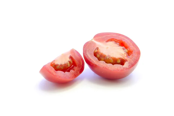 Tomatoes two sizes sliced — Stock Photo, Image