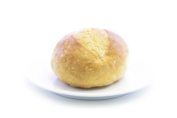 White bread in round shape — Stock Photo, Image