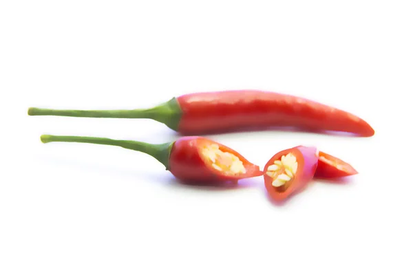 Nakrájené červené chilli pepper — Stock fotografie