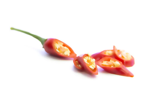 Sliced Red chili pepper — Stock Photo, Image